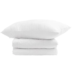 vidaXL Duvet d'hiver avec oreiller 2 pcs Blanc Plume de canard