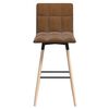 vidaXL Tabouret de bar Marron Tissu