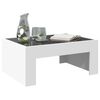 vidaXL Table basse avec LED infini blanc 70x50x30 cm