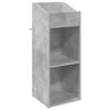 vidaXL Meuble &agrave; vinyles Gris b&eacute;ton 36 x 36 x 95,5 cm Bois d'ing&eacute;nierie