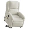 vidaXL Fauteuil de massage inclinable Cr&egrave;me Velours