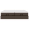 VidaXL Cadre de lit ottoman avec matelas marron 180x200 cm similicuir