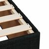 vidaXL Sommier &agrave; lattes de lit et matelas Noir 80x200 cm Tissu