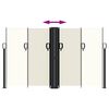 vidaXL Auvent lat&eacute;ral r&eacute;tractable cr&egrave;me 140x1000 cm