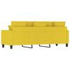 vidaXL Canap&eacute; &agrave; 3 places Jaune clair 180 cm Tissu