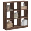 vidaXL Biblioth&egrave;que ch&ecirc;ne marron 102x32x108 cm bois d'ing&eacute;nierie