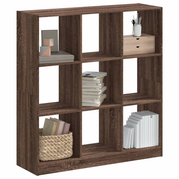 vidaXL Biblioth&egrave;que ch&ecirc;ne marron 102x32x108 cm bois d'ing&eacute;nierie