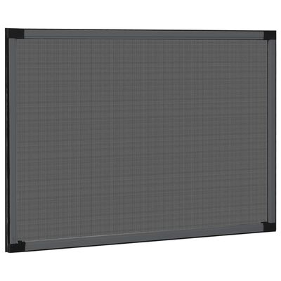vidaXL Moustiquaire extensible pour fenêtres Anthracite (75-143)x50 cm