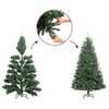 vidaXL Sapin de No&euml;l artificiel pr&eacute;-&eacute;clair&eacute; Vert 150 cm PVC et m&eacute;tal
