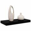 vidaXL &Eacute;tag&egrave;re murale flottante Noir brillant 50x23x3,8 cm MDF
