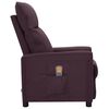vidaXL Fauteuil de massage Violet Tissu