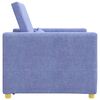 vidaXL Canap&eacute;-lit escamotable simple Bleu jean 90 x 165 x 87 cm tissu