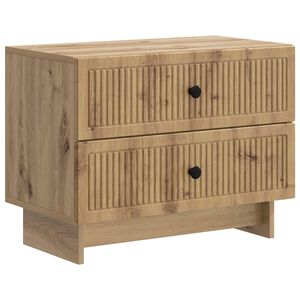 vidaXL Cabinet de chevet Ch&ecirc;ne artisanal 62 x 34,5 x 47,5 cm