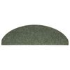 vidaXL Tapis d'escalier autocollants 30 pi&egrave;ces 65 x 21 x 4 cm Vert Demi-rond Grand