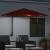 vidaXL Parasol de jardin Terre cuite 248 x 248 x 148 cm