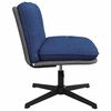 vidaXL Chaise pivotante de bureau Bleu Tissu