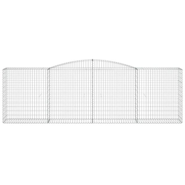 vidaXL Panier de gabions arqué 400x50x120/140 cm Fer galvanisé
