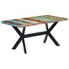 vidaXL Table &agrave; manger 160x80x75 cm Bois de r&eacute;cup&eacute;ration massif