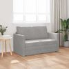 vidaXL Canap&eacute;-Lit 110cm Gris clair Velours