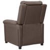 vidaXL Fauteuil inclinable électrique Taupe Tissu