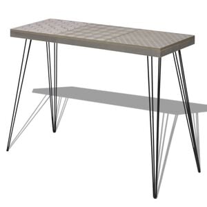 vidaXL Table console 90 x 30 x 71,5 cm Gris