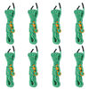 vidaXL Cordes de haubanage avec cl&eacute;s r&eacute;fl&eacute;chissantes 8 pcs 4 m 4 mm
