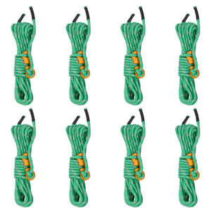vidaXL Cordes de haubanage avec cl&eacute;s r&eacute;fl&eacute;chissantes 8 pcs 4 m 4 mm