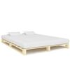 vidaXL Cadre de lit de palette sans matelas 200x200 cm bois massif pin