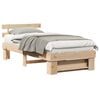vidaXL Cadre de lit avec t&ecirc;te de lit Marron 90 x 190 cm Pin massif