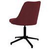 vidaXL Chaises pivotantes &agrave; manger lot de 6 rouge bordeaux tissu