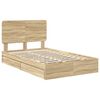 vidaXL Lit de Rangement Ch&ecirc;ne Sonoma 120 x 190 cm Bois d'ing&eacute;nierie
