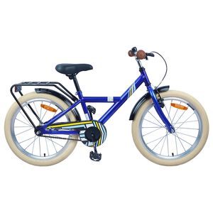 vidaXL V&eacute;lo pour Enfants 18 Pouces pour les 5-7 ans Bleu fonc&eacute;