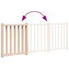 vidaXL Barrière pour chien pliable 3 panneaux 150 cm bois sapin massif