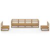 vidaXL Salon de jardin 6 pcs marron miel bois de pin massif