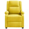 vidaXL Fauteuil inclinable Jaune Tissu