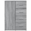 vidaXL Buffets 2 pcs sonoma gris 59x39x80 cm bois d'ing&eacute;nierie