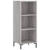 vidaXL Buffet haut Sonoma gris 34,5x34x180 cm Bois d'ingénierie
