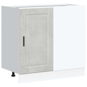 vidaXL Armoire de cuisine Porto gris b&eacute;ton bois d'ing&eacute;nierie