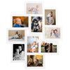 vidaXL Collage de cadres photo de photo 10x(10x15 cm) Blanc MDF