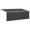 vidaXL Auvent r&eacute;tractable Anthracite 350 x 200 cm