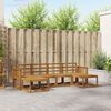 vidaXL Ensemble de canap&eacute;s d'ext&eacute;rieur 6 pcs Naturel Bois d'ing&eacute;nierie