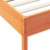 vidaXL Cadre de lit sans matelas cire marron 90x200 cm bois pin massif