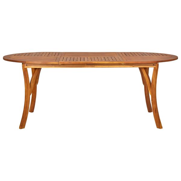 vidaXL Ensemble &agrave; manger de jardin 7 pcs Marron