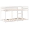 vidaXL Lit superposé sans matelas blanc 90x190 cm bois de pin massif