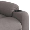 vidaXL Fauteuil inclinable &eacute;lectrique Taupe Tissu