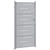 vidaXL Porte de Jardin Argent&eacute; 96 x 180 cm Acier inoxydable