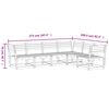 vidaXL Salon de jardin 6 pcs bois de pin impr&eacute;gn&eacute;