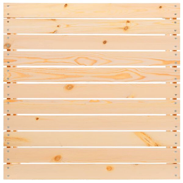 vidaXL Repose-pied de jardin avec coussin Pin massif