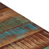 vidaXL Table basse argent&eacute; acier inoxydable/bois massif r&eacute;cup&eacute;ration