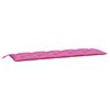 vidaXL Coussins de banc de jardin lot de 2 rose tissu Oxford